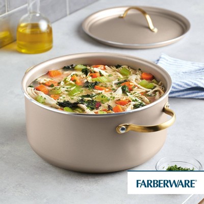Champagne Aluminum Nonstick 5.5 Quart Dutch Oven with Lid