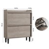 Jojoka Wooden Shoe Cabinet with Adjustable Shelves, Hidden Flip Storage for Entryway, Hallway, or Living Room - 2 of 4