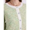 INSPIRE CHIC Women's Elegant Spring Long Sleeve Knit Ribbed Cardigan Sweaters - 4 of 4