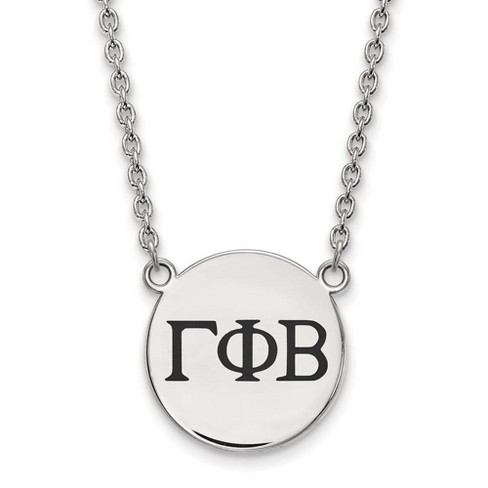 Black Bow Jewelry Sterling Silver Gamma Phi Beta Greek Life Necklace 18 Inch - image 1 of 4