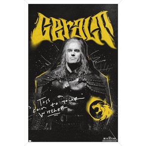Trends International Netflix The Witcher: Season 3 - Geralt Framed Wall Poster Prints - 1 of 4