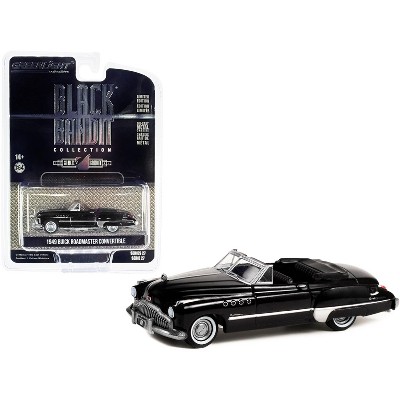 1949 Buick Roadmaster Convertible Black Metallic black Bandit Series 27  1/64 Diecast Model Car By Greenlight : Target