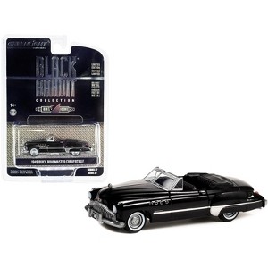 1949 Buick Roadmaster Convertible Black Metallic "Black Bandit" Series 27 1/64 Diecast Model Car by Greenlight - 1 of 3