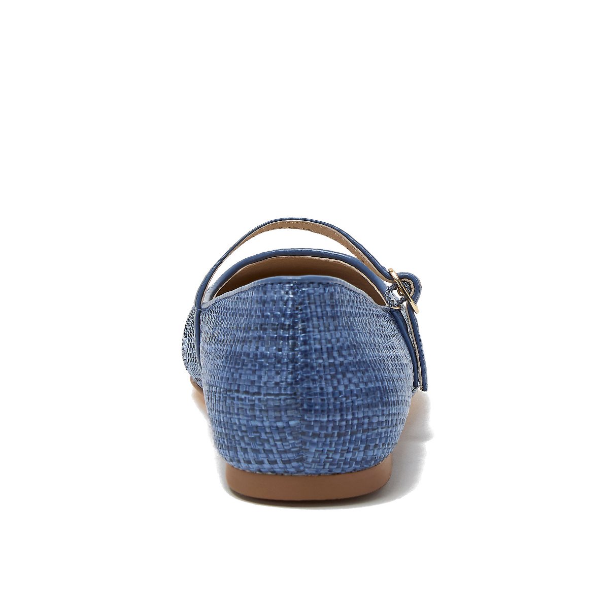 Обувь Lands' End Women's Classic Raffia Mary Jane Flats - 9 - Mediterranean Blue — фото 4