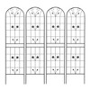 Gulches 4 Pack Metal Garden Trellis 86.7" x 19.7" Rustproof Trellis for Climbing Plants Outdoor Flower Support Black - 4 of 4