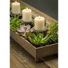 Slickblue Handmade Pine Candle Holder, Holds 4 Taper Candles or Decorative Plants for Farmhouse Tables - 2 of 3