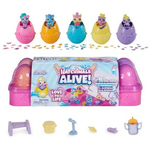 Hatchimals Alive, Egg Carton Toy with 5 Mini Figures in Self-Hatching Eggs, 11 Accessories, Kids Toys for Girls and Boys Ages 3 and up ES4 - 1 of 1