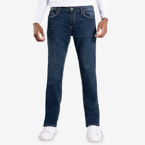 CULTURA Men's Saddle Stitch Slim Fit Jeans - 1 of 4