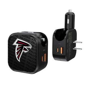 NFL NFC Teams Text Backdrop 18-Watt 2 in 1 USB A/C Charger - 1 of 1