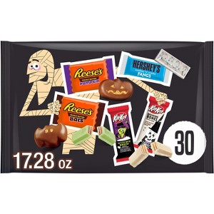 HERSHEY'S Kit Kat Assorted Chocolate Halloween Candy Shapes - 17.28oz/30pc - 1 of 4