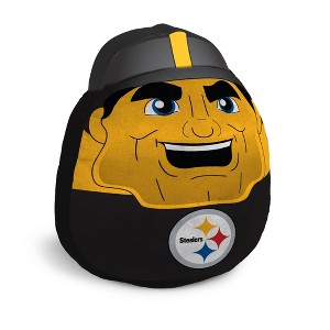 NFL Pittsburgh Steelers Plushie Mascot Pillow with Extensions: Sports Team Logo Novelty - 1 of 2