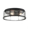 Quoizel Lighting Ludlow 3 - Light Flush Mount in  Earth Black - 3 of 4