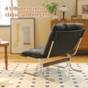 Racxily Leather Armchair, Modern Accent Chair High Back, with Metal Legs and Soft Padded, Sofa Chairs for Home Office,Bedroom,Dining Room - 4 of 4