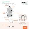 Dritz Large Twin-Fit Dress Form: Adjustable Sewing Mannequin for Dressmaking, Gray, Adult Assembly Required - 4 of 4