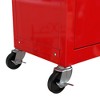 Maggift Tool Boxes, Portable Rolling Tool Chest with 4 small and a large drawers, Wheels, Metal Closure for, Garage, Red, 24.2"*12.9"*25.9" - 4 of 4