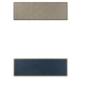 Unique Bargains Non-Slip Backing Geometric Kitchen Floor Mats - 1 of 4