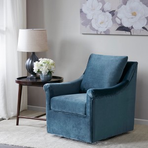 Sparta Swivel Chair - Blue - 1 of 4
