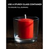 15 Hour Votive Candles Set of 36 - Red Candles Perfect as Unscented Christmas Candles or Luminaries Candles - 1.5x1.7 inch Red Votive Candles - 3 of 4