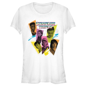 Juniors Womens Stranger Things Best Friend Pop Art T-Shirt - 1 of 4