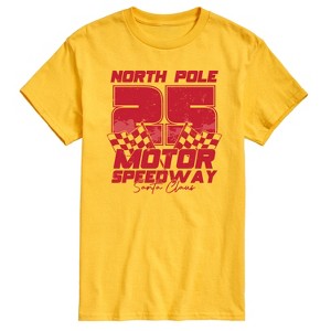 Men's - Instant Message - North Pole Motor Speedway Short Sleeve Graphic T-Shirt - 1 of 4