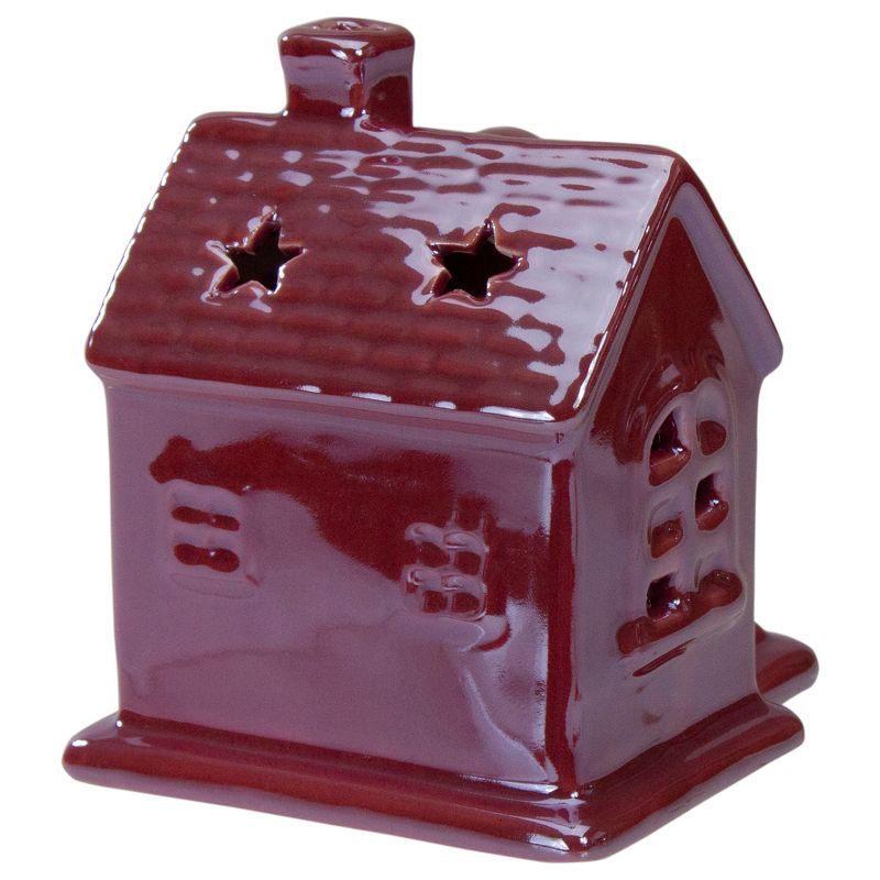 Northlight 4" Pink Ceramic House Christmas Tabletop Decoration, 4 of 7