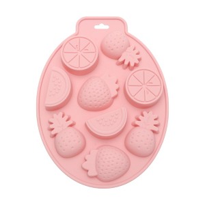 Unique Bargains Candy Moulds 9-Cavity Summer Fruit Candy Mould Hand Wash 8.94"x6.73"x0.79" 1 Pc - 1 of 4