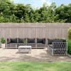 vidaXL Garden Lounge Set White Woven fabric, Powder-coated steel, Textilene - 2 of 4