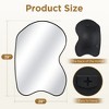 Beautyolve Irregular Gold Aluminum Alloy Framed Asymmetrical Wall Mirror with Functional Charm - 2 of 4