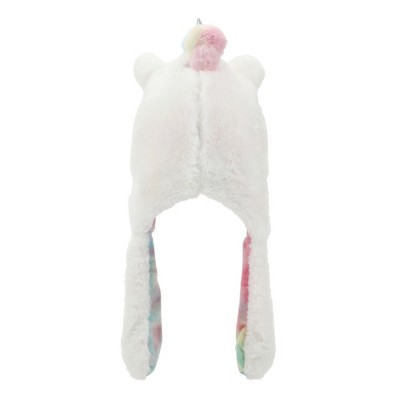 Unicorn Face Youth White Hat With Moveable 3D Horns - image 3