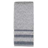 Cubes Modern Look Woven Textured Stripes Hand Towel 16in x 26in Navy by SKL Home