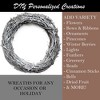 Kraft Lane: 18" Flocked Grapevine Wreath - Snow, DIY Craft Projects, Handcrafted - 4 of 4