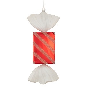 Northlight Wrapped Candy with Striped Glitter Shatterproof Commercial Christmas Ornament - 18" - 1 of 4
