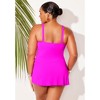 Swimsuits for All Women's Mesh Panel Underwire Swimdress (Plus Sizes Available) - 3 of 4
