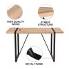 NicBex Modern Rectangular Dining Table for 4-6 Person with Metal Legs, Kitchen Table with Thick Tabletop, Dining Table for Kitchen, Bedroom - 4 of 4