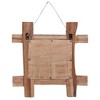 vidaXL Log Mirror Natural 19.7"x19.7" Solid Reclaimed Wood - 3 of 4