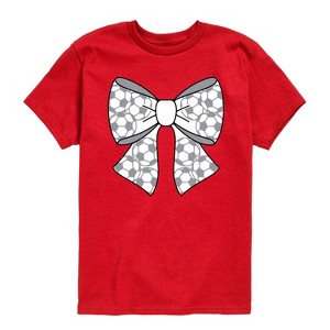 Boys' - Instant Message - Soccer Bow Short Sleeve Graphic T-Shirt - 1 of 4