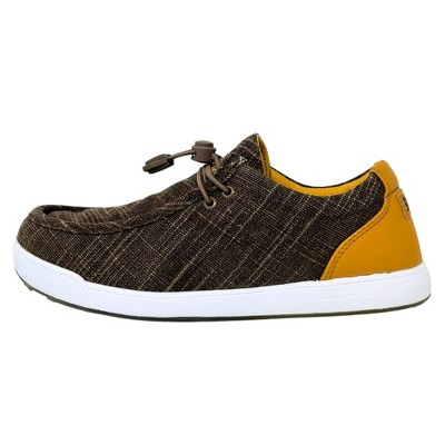 SKONI Men's G2 | Spikeless | Waterproof | Slip On | Golf Shoe (Brown/Ochre, 10) — фото 3