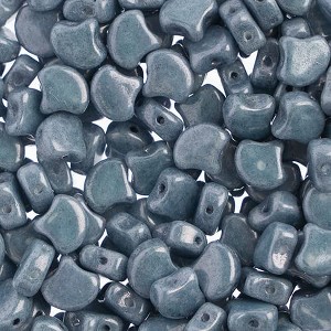 John Bead Matubo 50g Czech Glass 7.5mm Chalk/ Blue Luster #03000-14464 Gingko Leaf Beads for DIY Jewelry Necklace Bracelets Making - 1 of 2