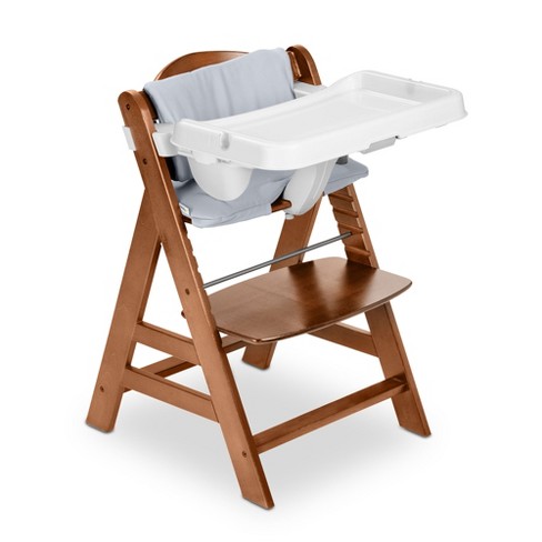 Hauck Alphaplus Grow Along Wooden High Chair Seat With White