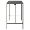 vidaXL Bar Table with Glass Top Gray 70.9 in.x27.6 in.x43.3 in. Poly Rattan - 4 of 4