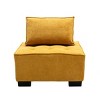 One Seater Couch Single Seater Couch Sofa Armless Accent Chair With Removable Pillow Square Modular Sectional Couch-Maison Boucle - 2 of 4
