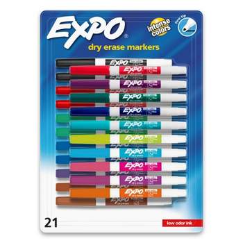 Arteza Dry Erase Markers, Fine Tip, Assorted Colors - Set of 60, Size: Large
