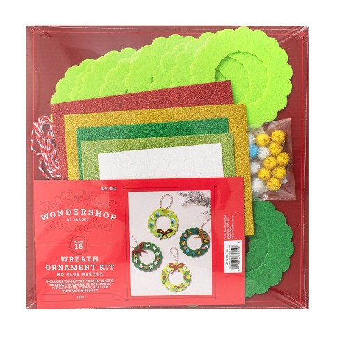 Download Holiday Felt Wreath Ornament Craft Kit Wondershop Target PSD Mockup Templates