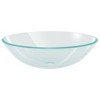 vidaXL Basin Tempered Glass 16.5 in. Transparent - 2 of 4