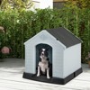 Costway Enduring Waterproof Plastic Dog House Puppy Shelter w/Sloping Roofs Indoor Outdoor Dog House - 2 of 4