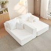 KWPZQEB 104" Cloud Modern Modular Sectional Sofawith L-Shape Chaise & Deep Seat, 3-Seater Upholstered Couches for Living Room, No Assembly - 2 of 4