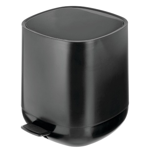 Mdesign Plastic 1.3 Gallon/5 Liter Bathroom Garbage Can, Removable ...