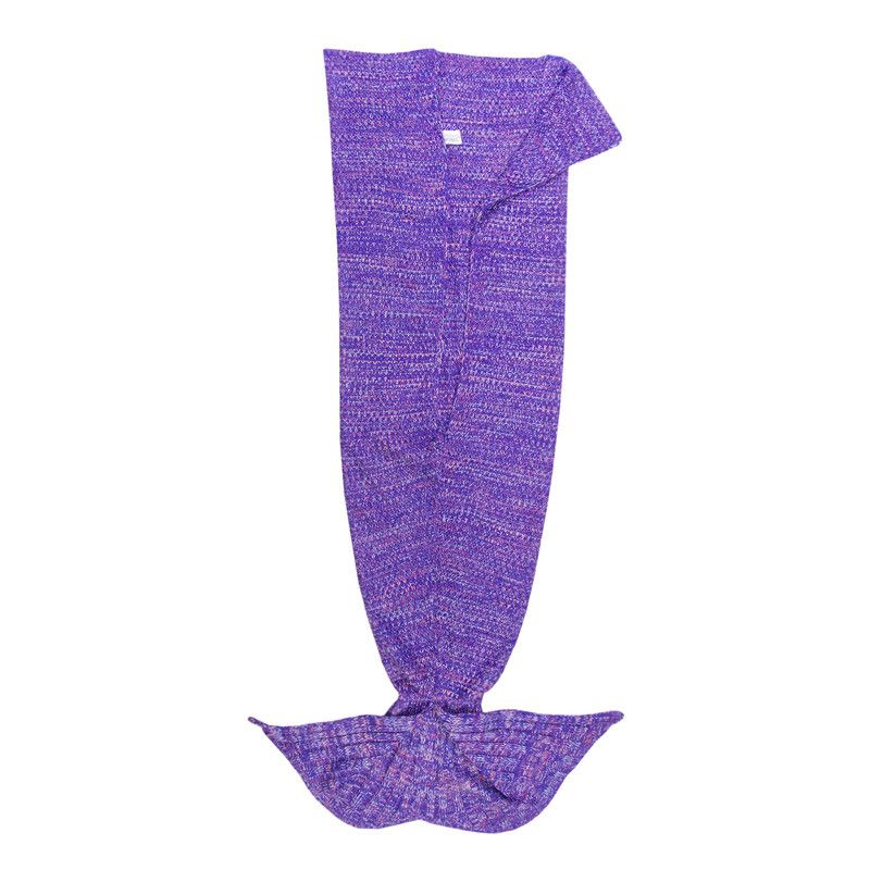 Kitchen + Home Mermaid Tail Blanket - Mermaid Pattern Knitted Throw for Adults and Kids - 72, 2 of 5