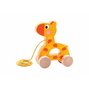 Toysters Wooden Zebra Elephant Giraffe Pull Along Animal Shaped Toys - 1 of 1