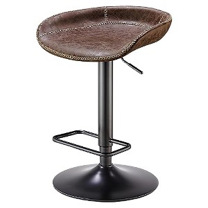 New Pacific Direct Rogue PU Leather Gaslift Bar Stool - 1 of 4